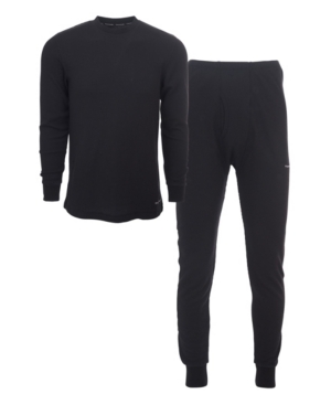 Tahari Men's Knit Underwear Waffle Thermal 2-Piece Set