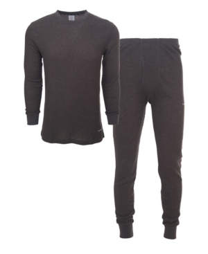Tahari Men's Knit Underwear Waffle Thermal 2-Piece Set