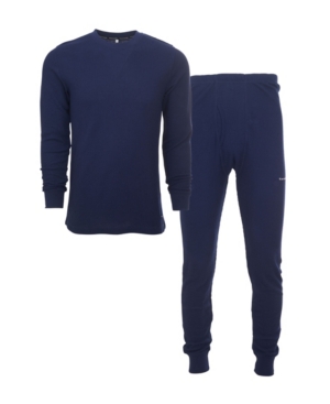 Tahari Men's Knit Underwear Waffle Thermal 2-Piece Set