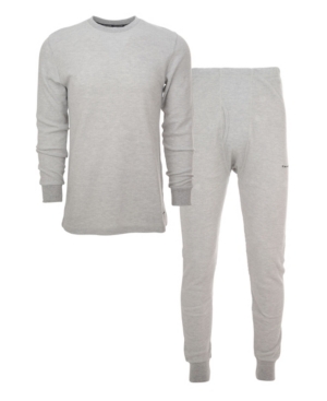 Tahari Men's Knit Underwear Waffle Thermal 2-Piece Set