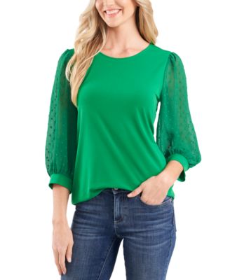 CeCe Clip-Dot Sleeve Top \u0026 Reviews 
