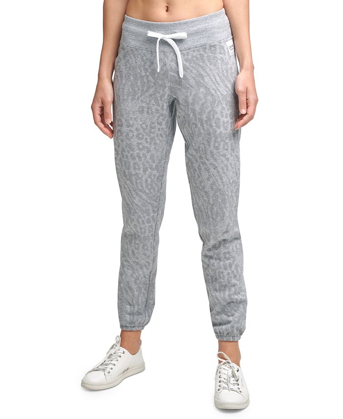 Calvin Klein Printed French Terry Jogger Pants - Macy's