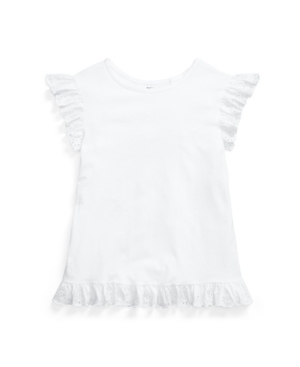 Big Girls Eyelet Jersey Top