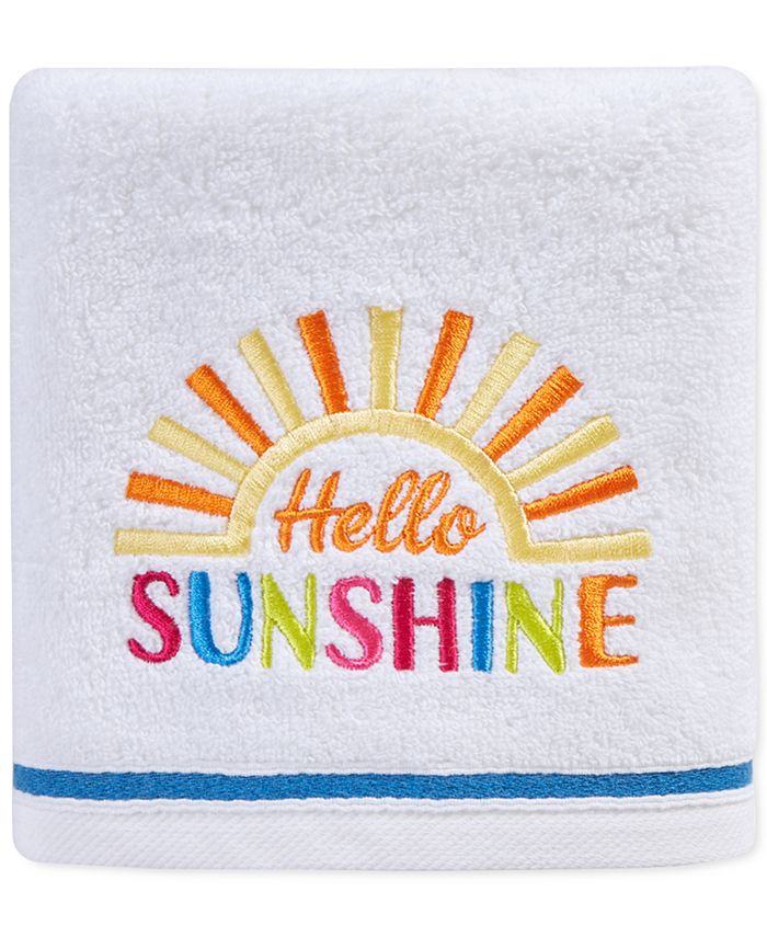Martha Stewart Collection CLOSEOUT! Hello Sunshine 16" x 28" Hand Towel