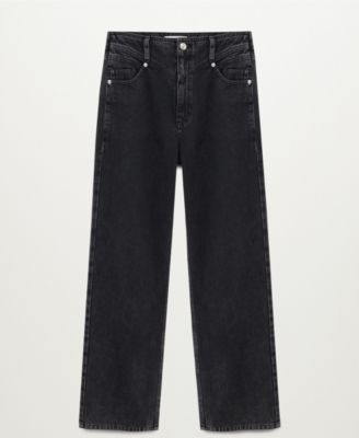 MANGO Women's High Waist Straight Jeans - Macy's