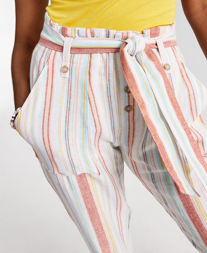 indigo rein striped pants