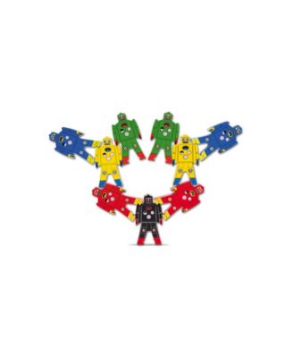Wooden Stacking Robot Figures
