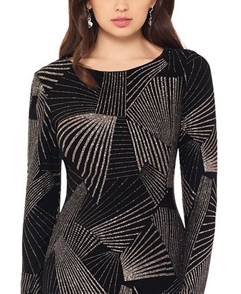 Robe Cocktail Betsy & Adam Petite - Taille 2 Noir Avec Embellissements - Neuf Avec étiquettes