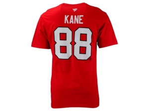 Authentic Nhl Apparel Authentic Apparel Chicago Blackhawks Men's Authentic Stack Name & Number T-shirt Patrick Kane In Red