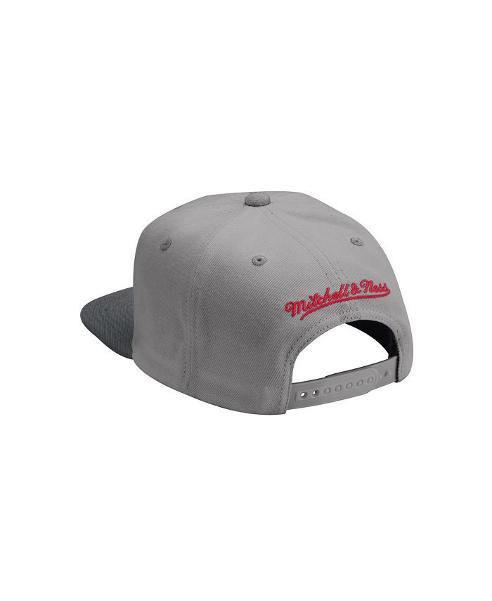 Mitchell & Ness Chicago Bulls Snapback Hat - White/Cool Grey - Basketball  Cap for Men