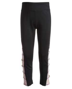 Ideology Big Girls Mesh Inset Capri Leggings Created for Macy's