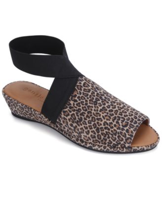 Gentle Souls - Women's Lily Ankle-Strap Elastic Sandals
