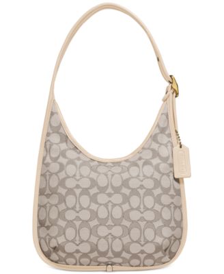 coach jacquard shoulder bag