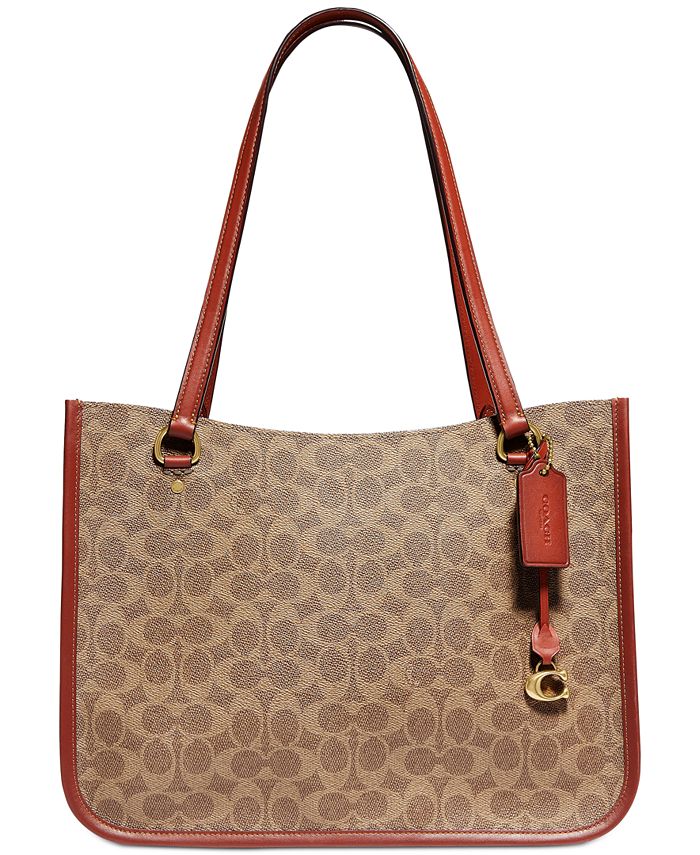 COACH Tyler Carryall In Signature Canvas - Macy's