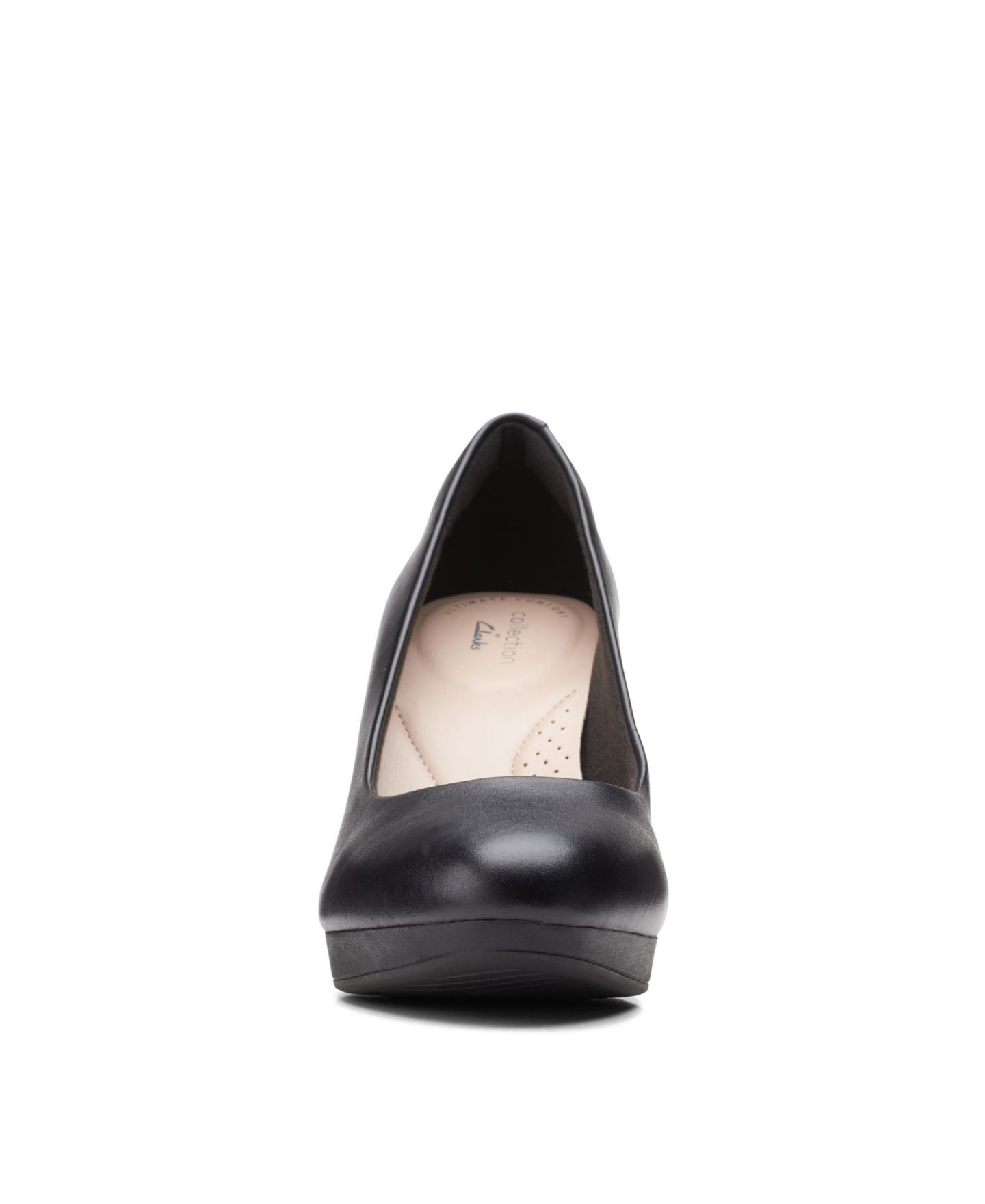 Женские туфли Clarks Ambyr Joy High-Heeled Comfort Pumps, цвет: Чёрный кожаный — фото 3