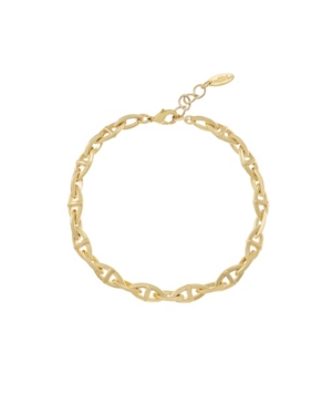 ETTIKA FANCY GOLD PLATED CHAIN LINK ANKLET