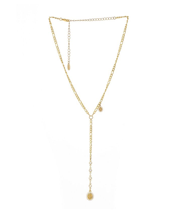 ETTIKA Crystal and Coin Lariat Necklace - Macy's
