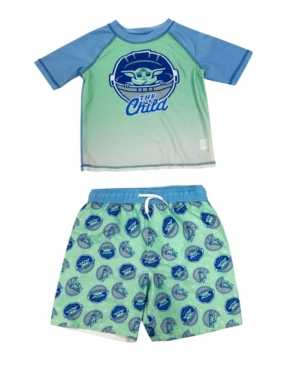 Toddler Boys The Child Rash Guard and Trunk Set