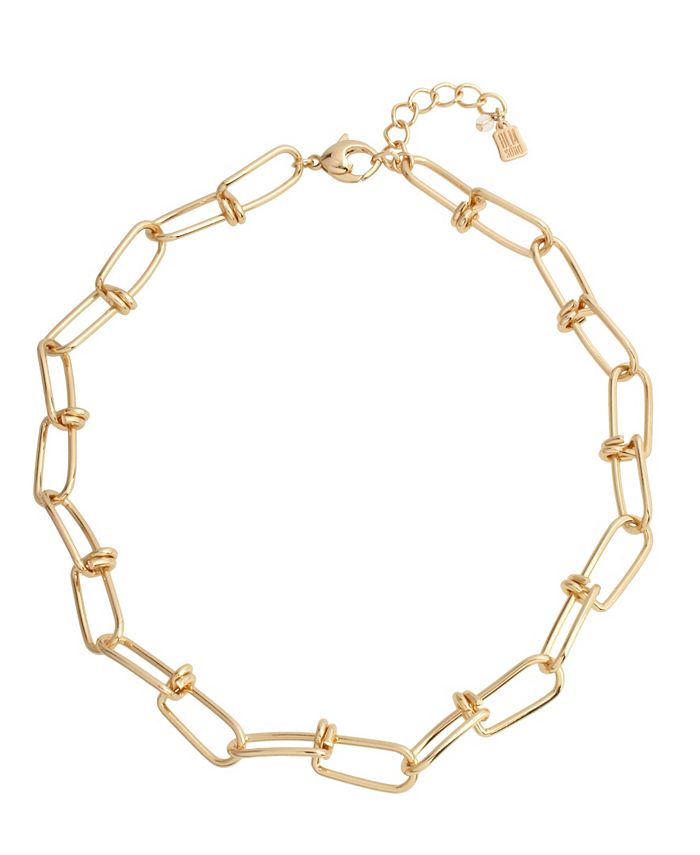 Robert Lee Morris Soho Knotted Link Collar Necklace - Macy's