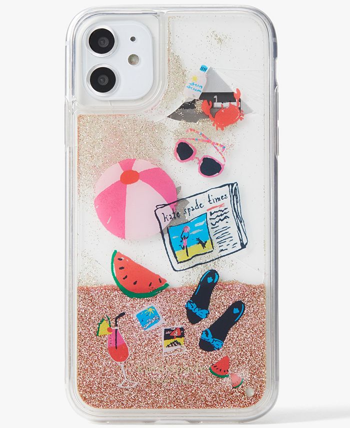 kate spade new york Pool Party Liquid Glitter iPhone 11 Case & Reviews -  Phone Cases & Tech Accessories - Handbags & Accessories - Macy's