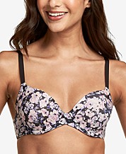 Lunaire Whimsy by Barbados Lace Trim Mesh Demi Bra 15211 - Macy's
