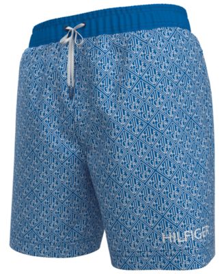 Tommy Hilfiger - Men's Hooper Regular-Fit Logo-Print 7" Swim Trunks
