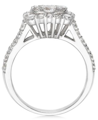 Diamond Cluster Engagement Ring (2 ct. t.w.) in 14k White or Yellow Gold