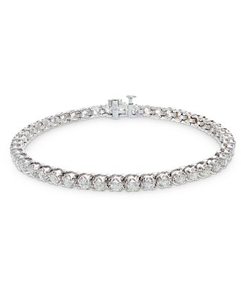 Macy's - Certified Diamond Bracelet in 14k White Gold (3 ct. t.w.)