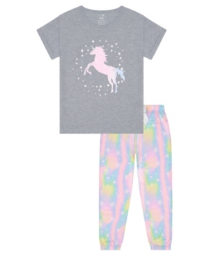 Big Girls Unicorn 2 Piece Long Leg Pajama Set