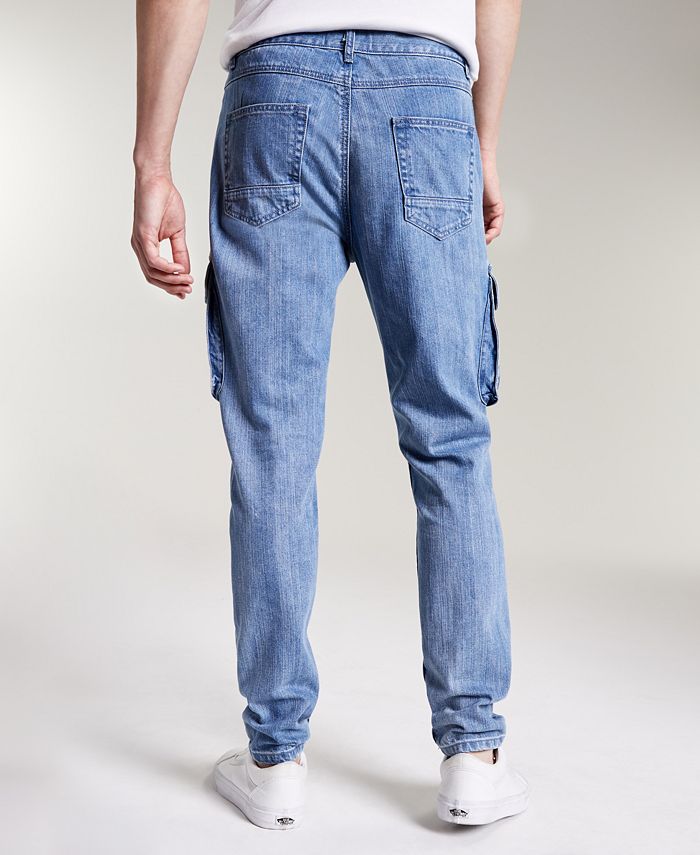 Sun + Stone Men's Crosby Relaxed Tapered-Fit Cargo Jeans, Created for ...