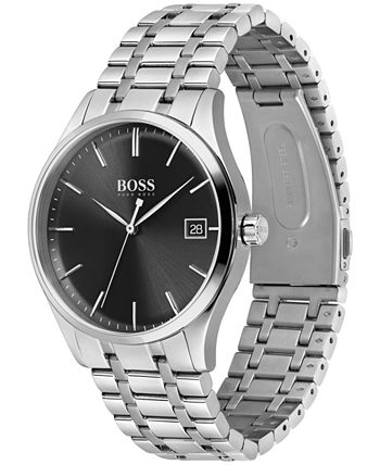BOSS - Men's Commissioner Stainless Steel Bracelet Watch 42mm