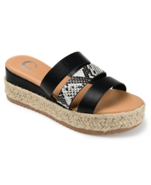 Journee Collection Whitty Espadrille Slide Sandals Women's Shoes