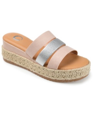 Journee Collection Whitty Espadrille Slide Sandals Women's Shoes