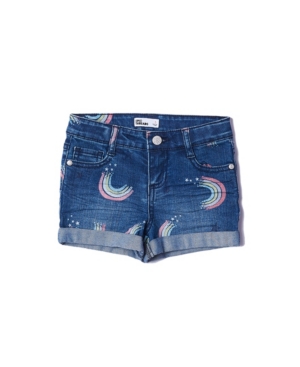 Toddler Girls All Over Print Denim Short