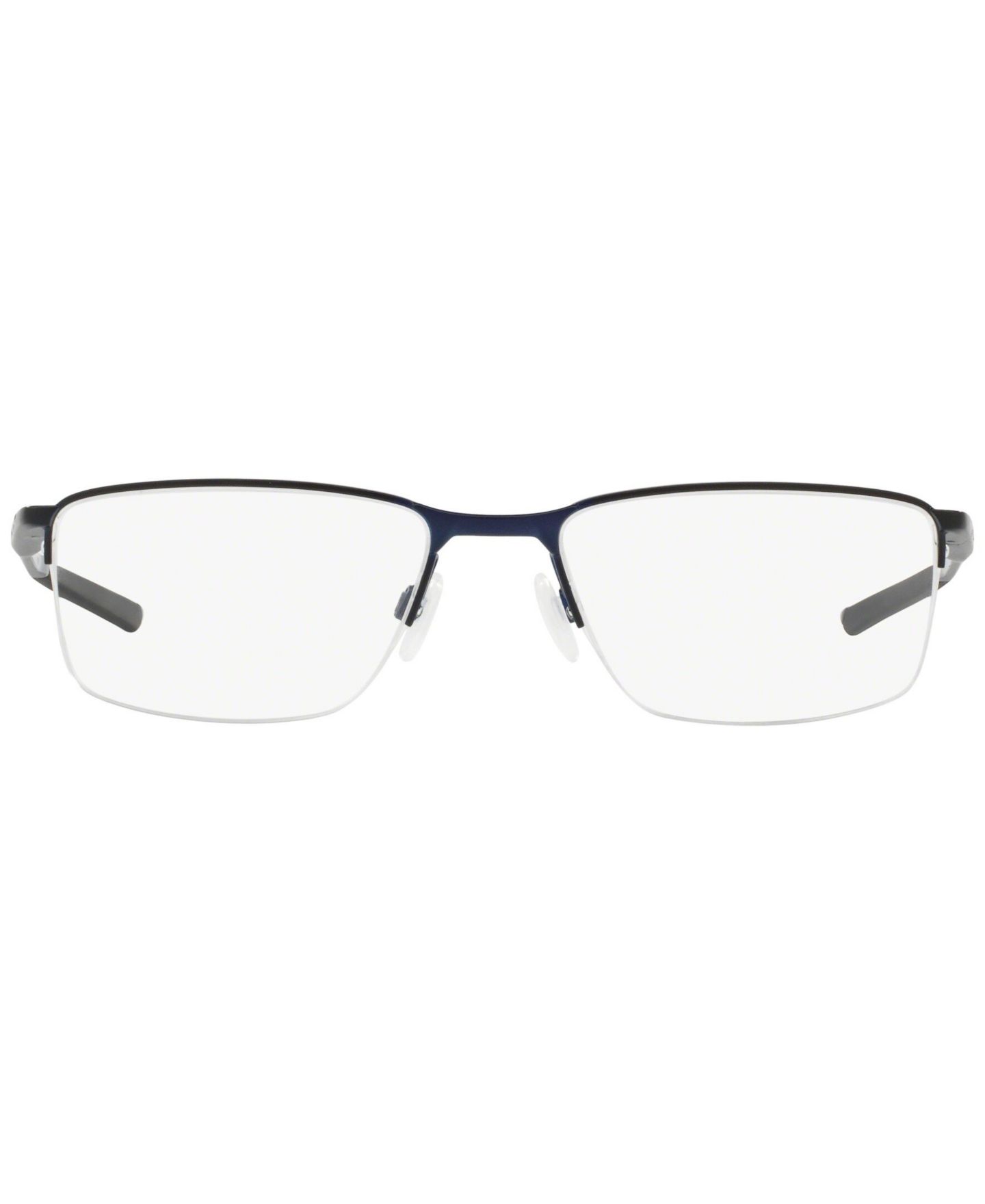 Мужские очки Oakley Man Rectangle Metal OX3218 Socket 5.5 Eyeglasses, цвет: Тёмный синий — фото 11