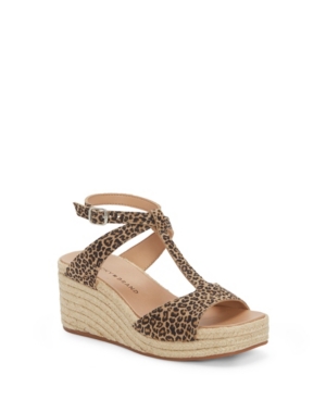Lucky Brand Women's Valki T-Strap Espadrille Platform Sandals Women's Shoes