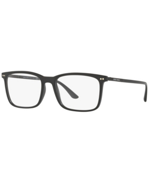 Giorgio Armani Ar7122 Men's Square Eyeglasses In Matte Blac