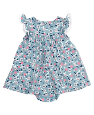 Mac & Moon Baby Girls 2 Piece Floral Print Gauze Dress Set