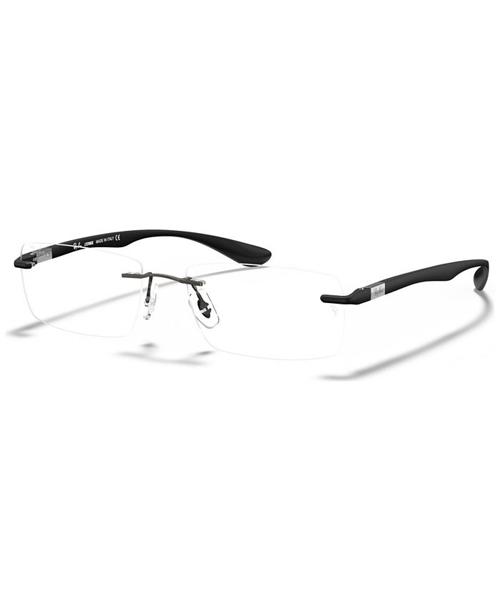 Ray Ban RX8724 Unisex Rectangle Eyeglasses Macy s