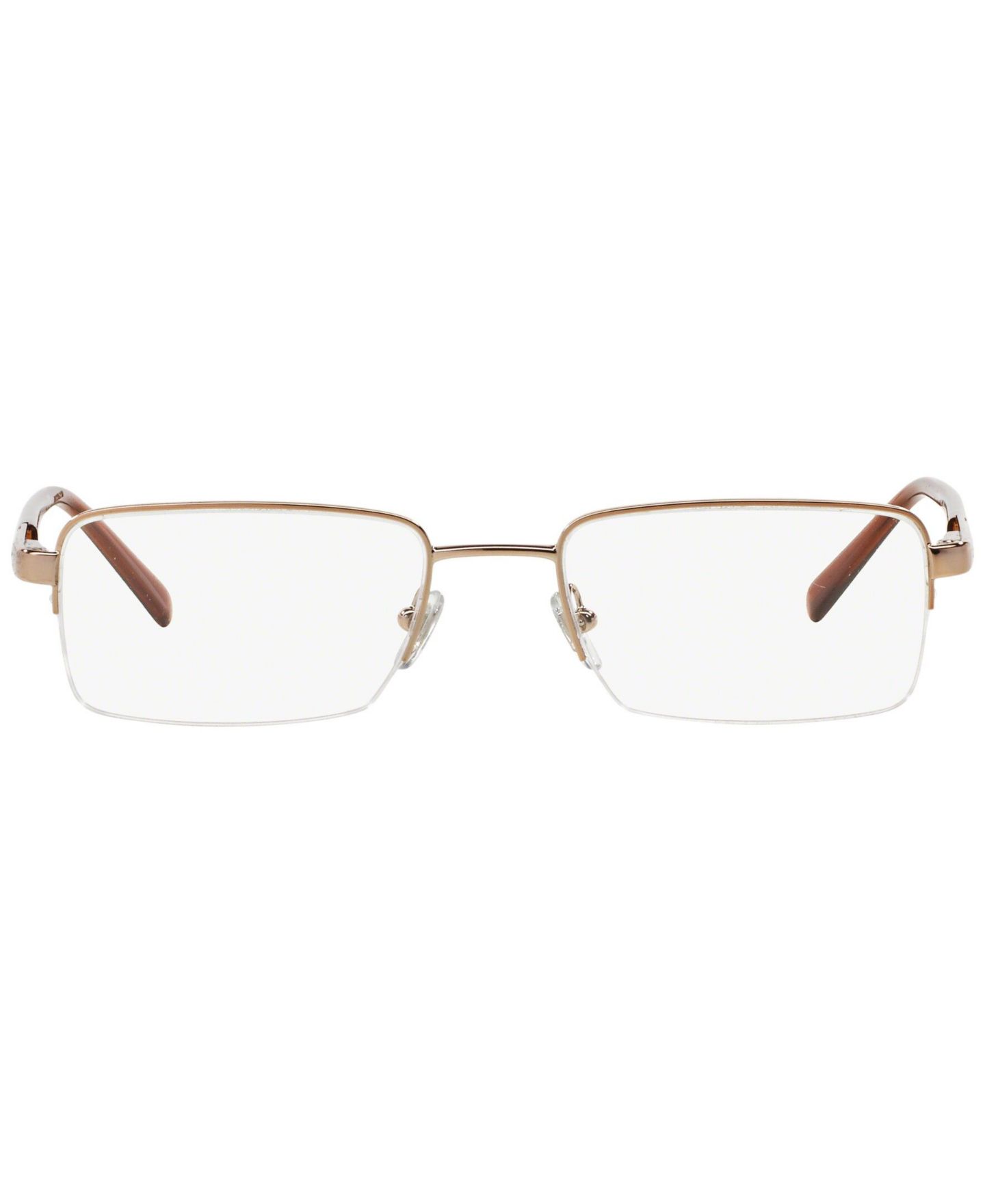 Мужские очки Versace Man Square Metal VE1066 Eyeglasses, цвет: Бронзовый — фото 3