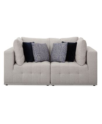 Universal - Modern 2-Pc. Fabric Sectional Sofa