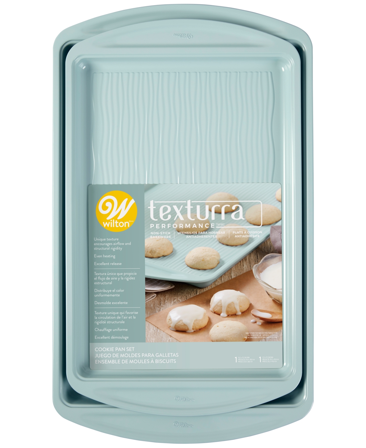 UPC 070896011862 product image for Wilton Texturra Wave Cookie Pans, Set of 2 | upcitemdb.com