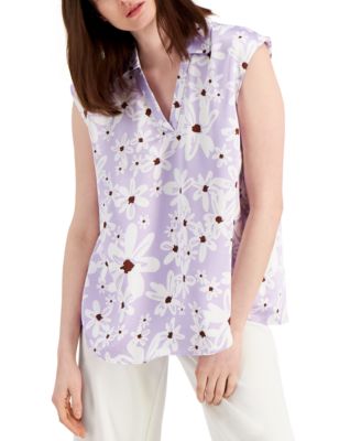 Alfani - Floral-Print Sleeveless Top