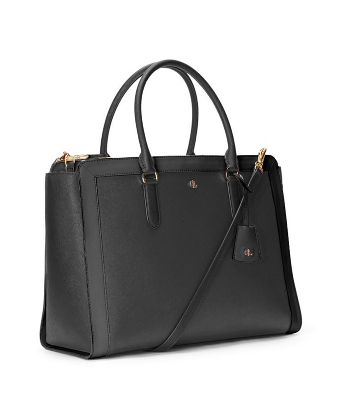 Lauren Ralph Lauren Brooke Large Leather Satchel & Reviews - Handbags ...