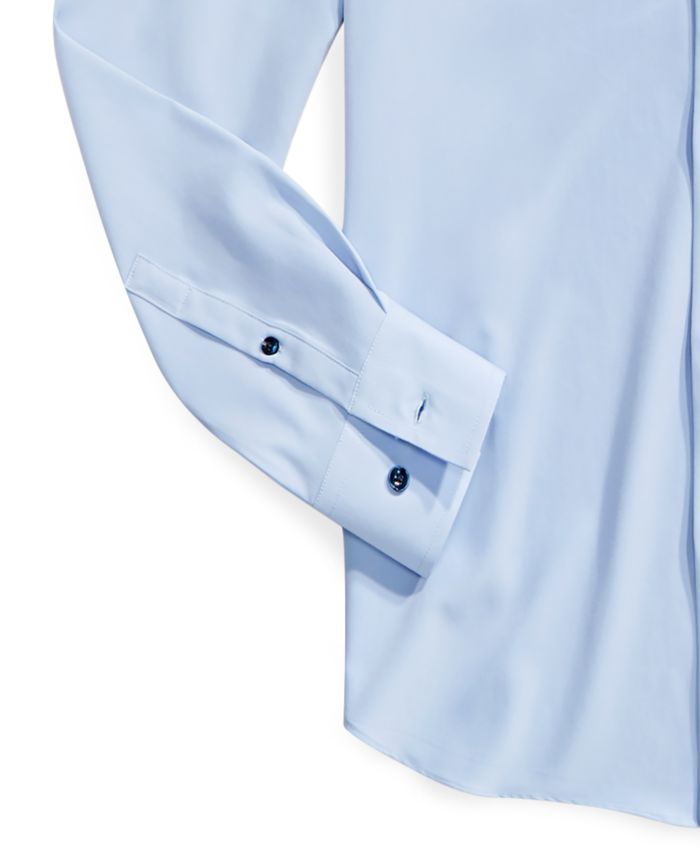 ConStruct Men's Slim-Fit Solid Performance Stretch Cooling Comfort Dress Shirt & Reviews - Dress Shirts - Men - Macy's