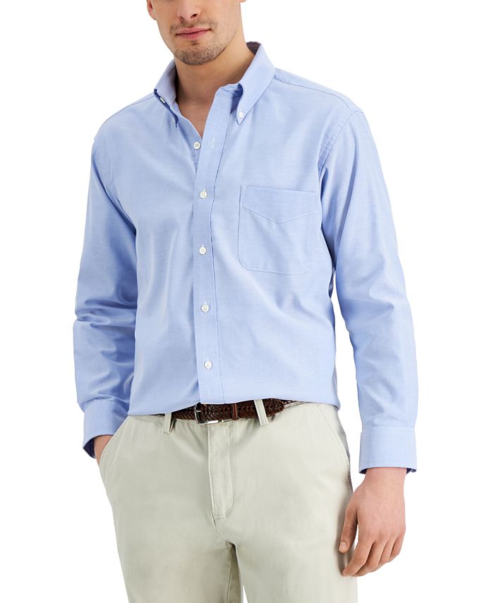 Club Room - Men's Classic/Regular Fit Performance Easy-Care Oxford Solid Dress Shirt