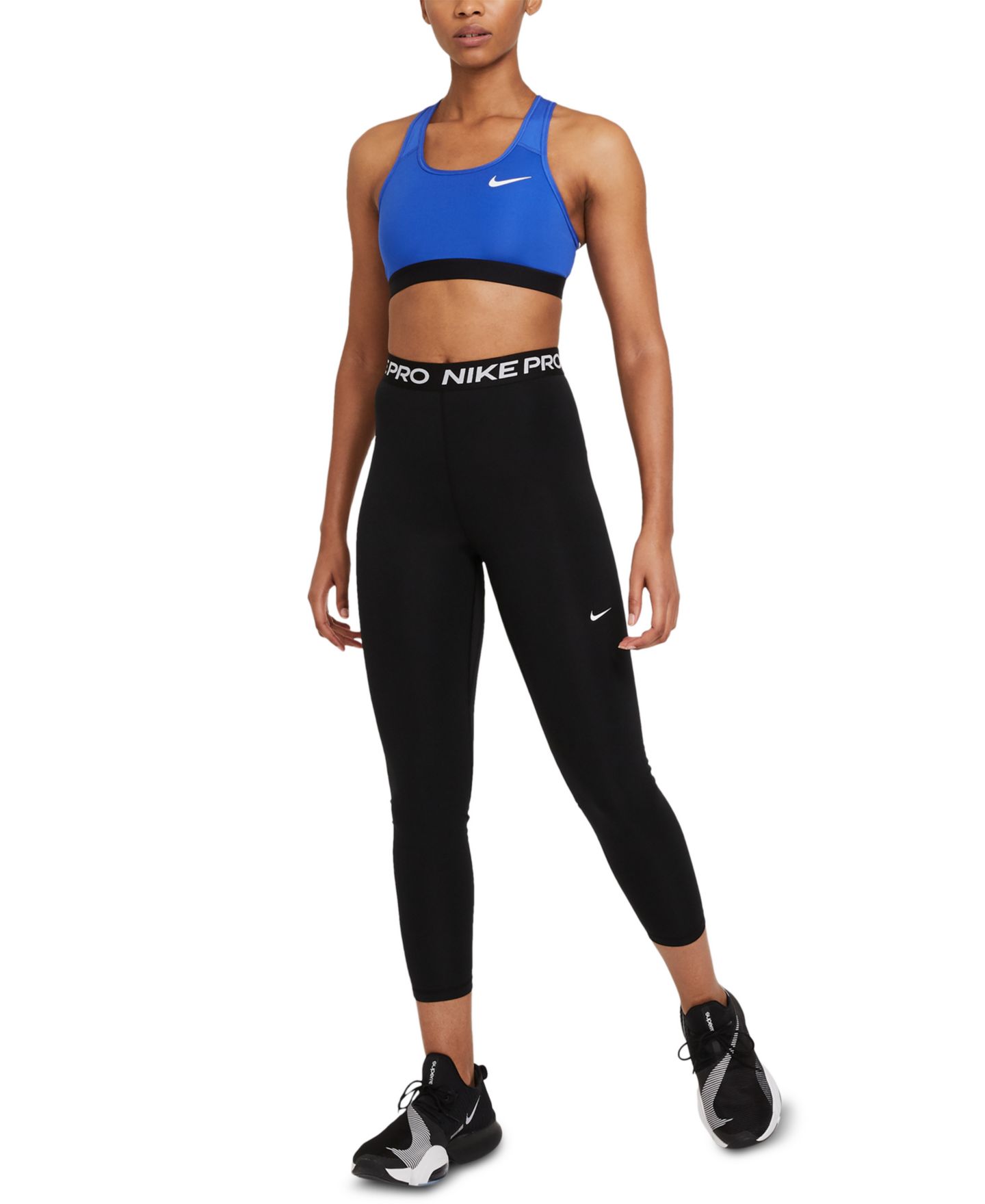 Nike Women's Pro 365 & Dri-Fit Bottoms, цвет: Чёрный — фото 2