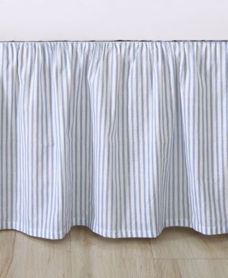 Ticking Stripe Ruffled Bedskirt, King