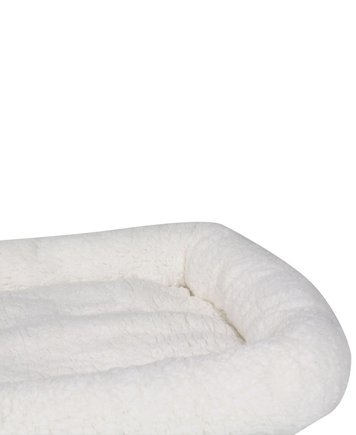 View of Macy's Happycare Textiles Self-Warming Super Soft Sherpa Crate Cushion ...