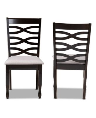 Lanier Modern and Contemporary Fabric Upholstered 2 Piece Dining Chair Set